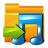 Folder Shared Music Icon 48x48 png